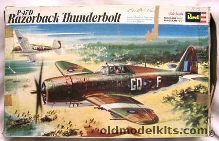 Revell 1/32 P-47D Razorback Thunderbolt RAF Markings, H151 plastic model kit